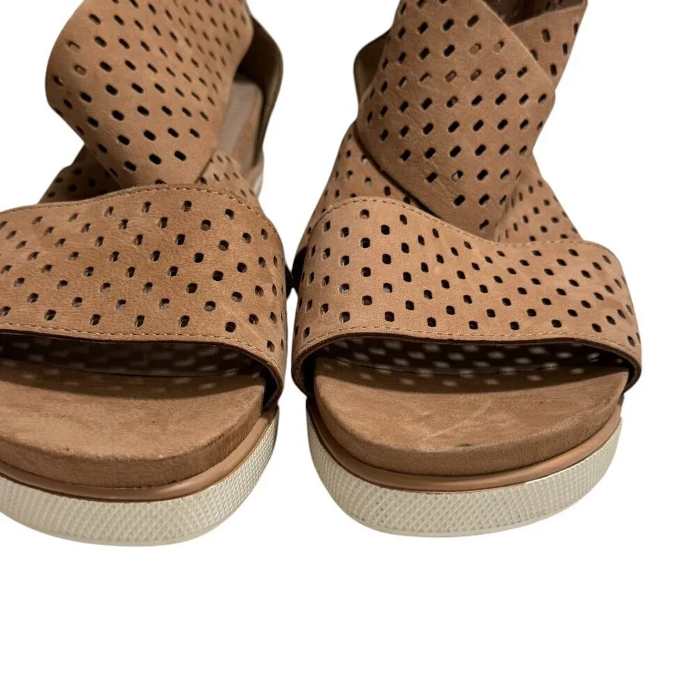 Eileen Fisher Womens Sport P Perforated Nubuck Sandals size 11 Lk Nw!! $235‎